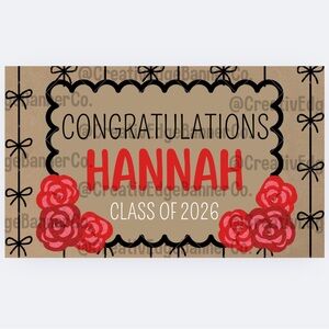 Custom Graduation Banner Template